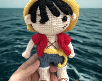Handmade Pirate Boy Crochet Doll – Custom Amigurumi Gift (20–30cm)