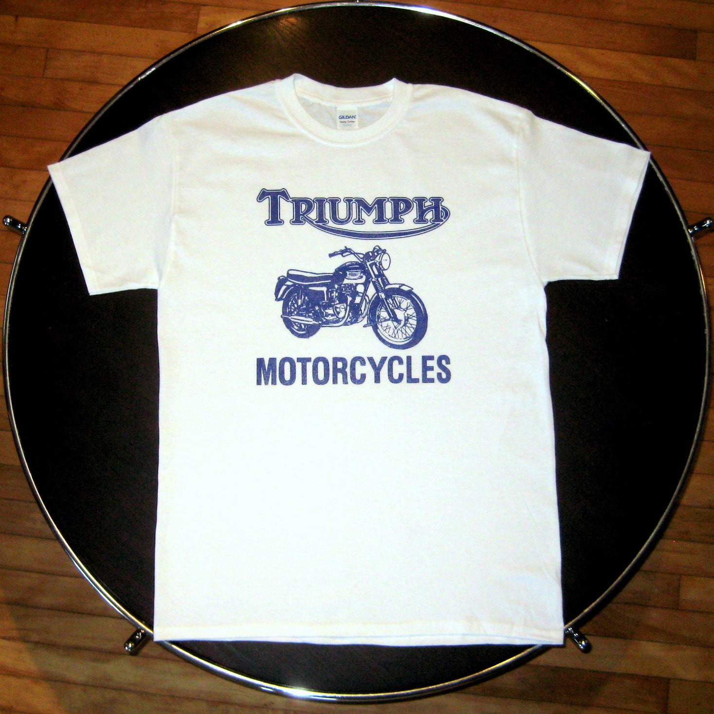 Vintage T-Shirt Transfer Triumph Motorcycle 