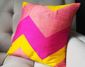 Pink and yellow throw pillows online