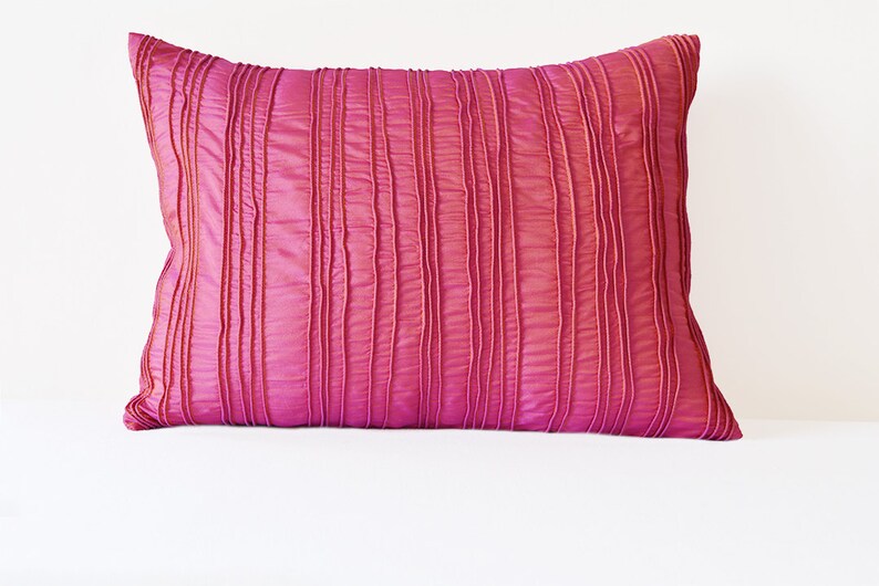 Pink Textured Cushion Cover Pink Pillow Covers With Corded Etsy