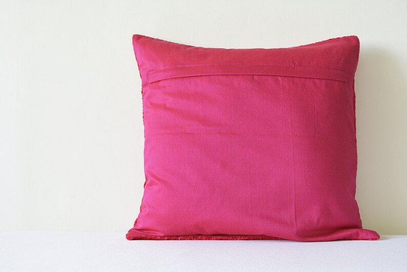 Hot Pink Crushed Velvet Pillow Hot Pink Velvet Cushion Cover Etsy