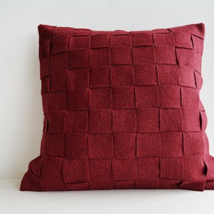 Deep red cushion covers hot sale