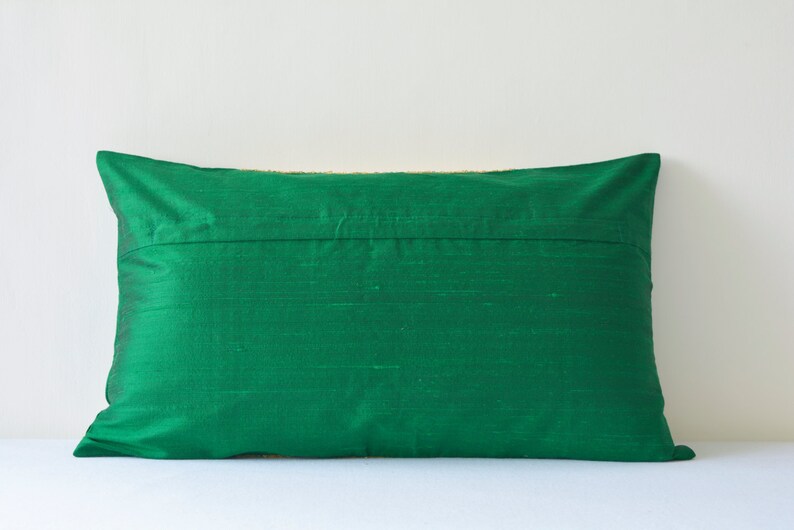 Green & Gold Pillow Cover Green and Gold Sequin Cushion Etsy