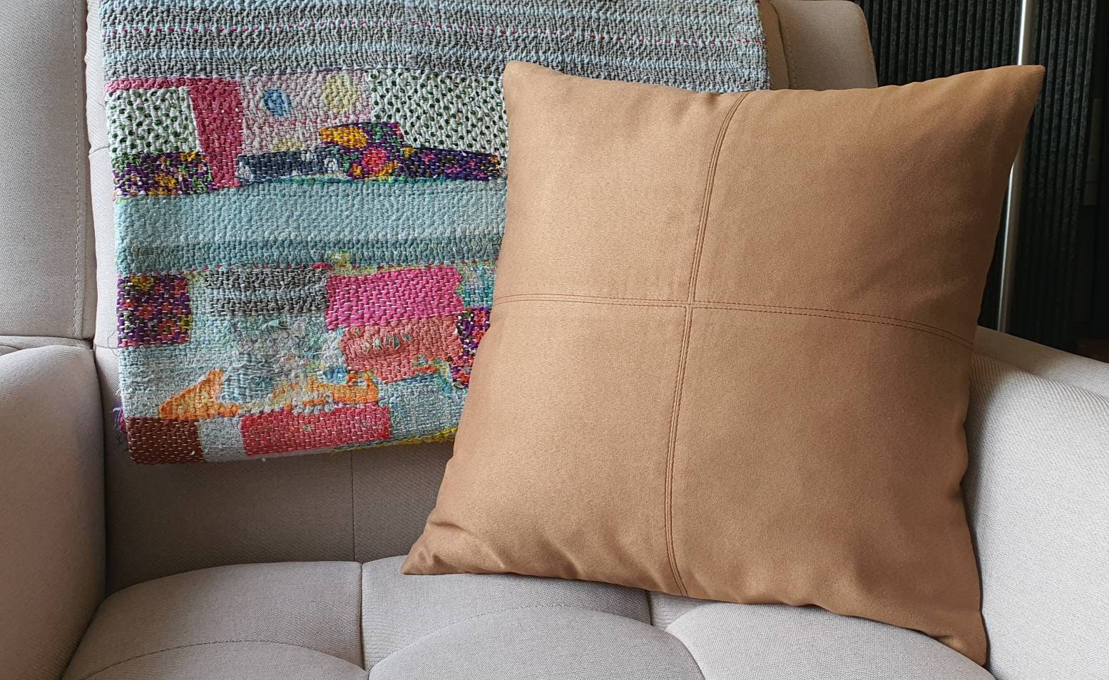 Faux suede pillows hotsell