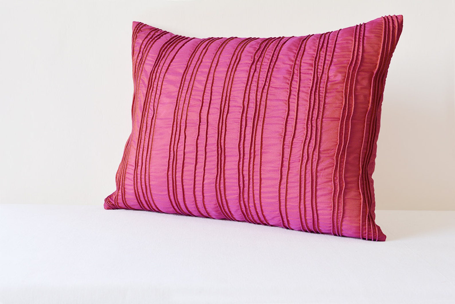 Pink Textured Cushion Cover Pink Pillow Covers With Corded Etsy