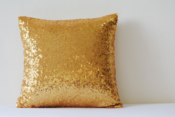 Shiny 24 Ct Gold Pillow Cover Metallic Black metallic holiday Pillow cover 24