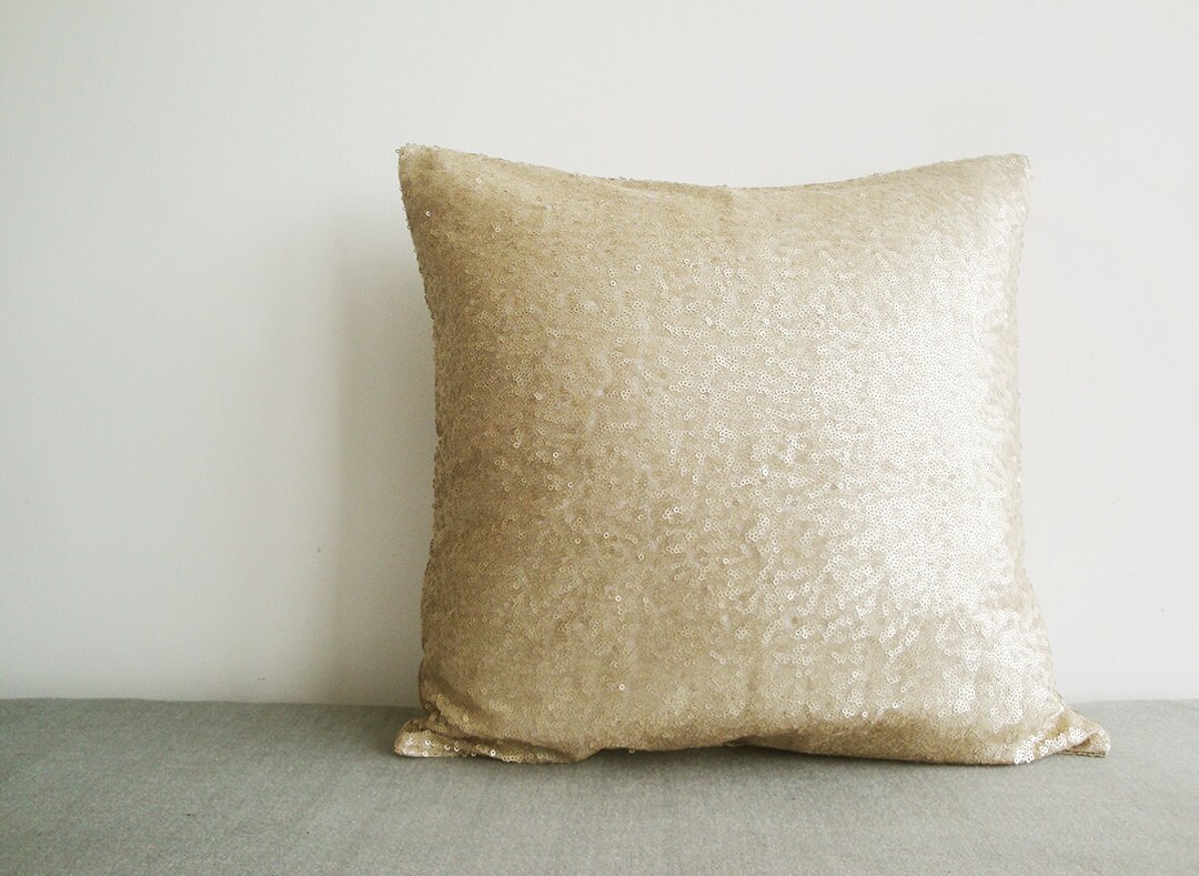 Gold sequin clearance pillows