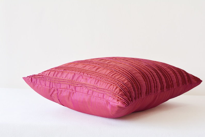 Pink Textured Cushion Cover Pink Pillow Covers With Corded Etsy