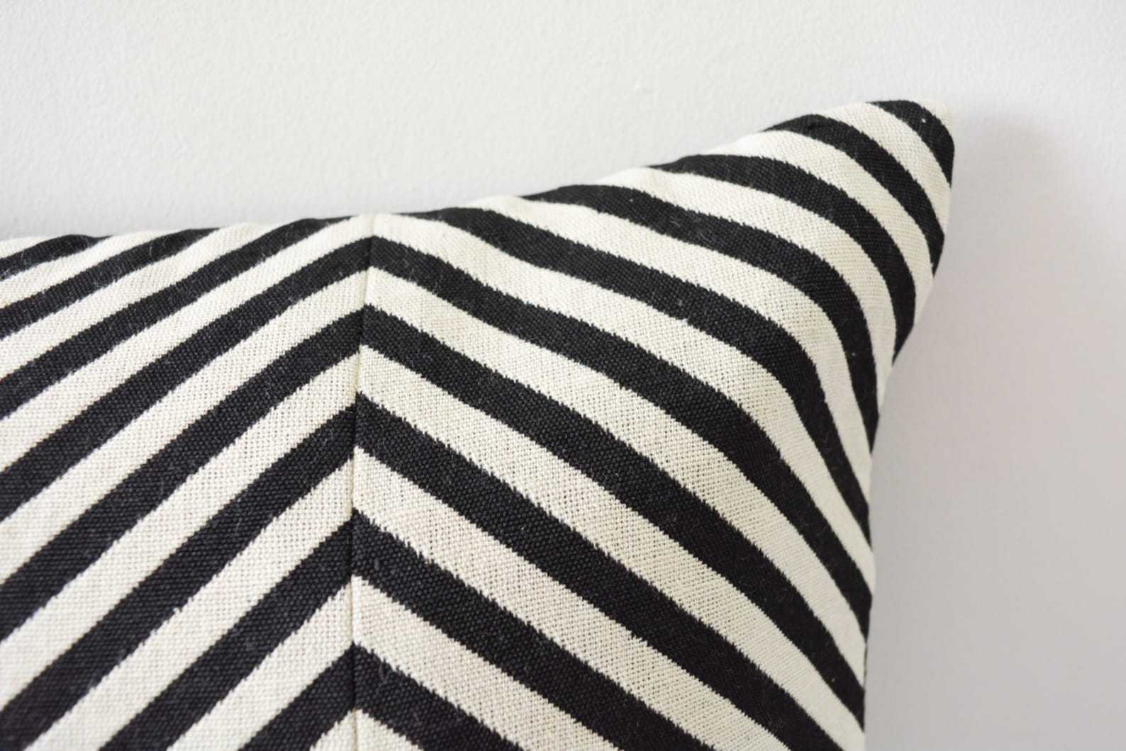 Patchwork Black and White Chevron Pillow Cover Chevron Etsy