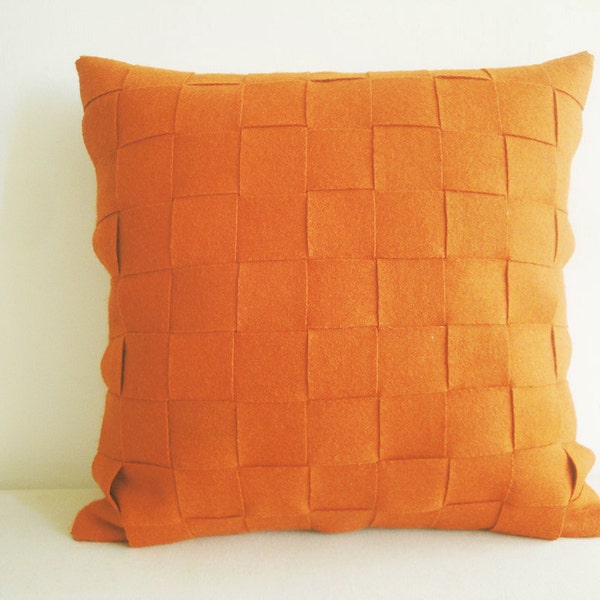 Orange Accent Pillow Etsy
