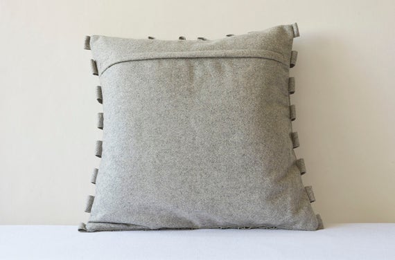 Grey felt cushion discount