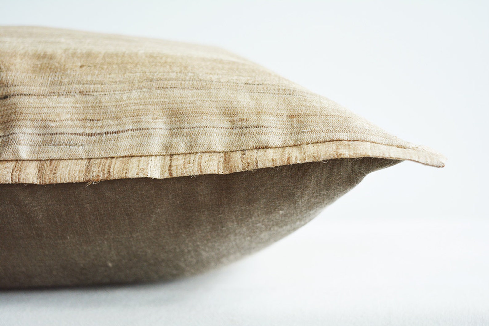 Natural Khadi Silk Pillow Cover Khadi Silk Pillow in Natural Etsy