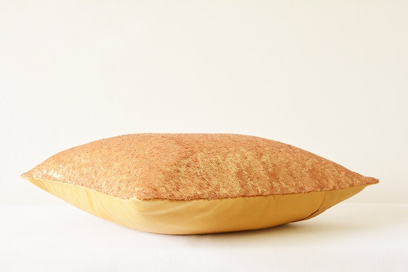 Rose Gold Pillow Cover Metallic Rose Gold Cushion Cover Etsy