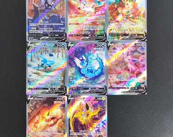 Zestaw kart TCG Umbreon V Eeveelution Holo Proxy | Fan Made