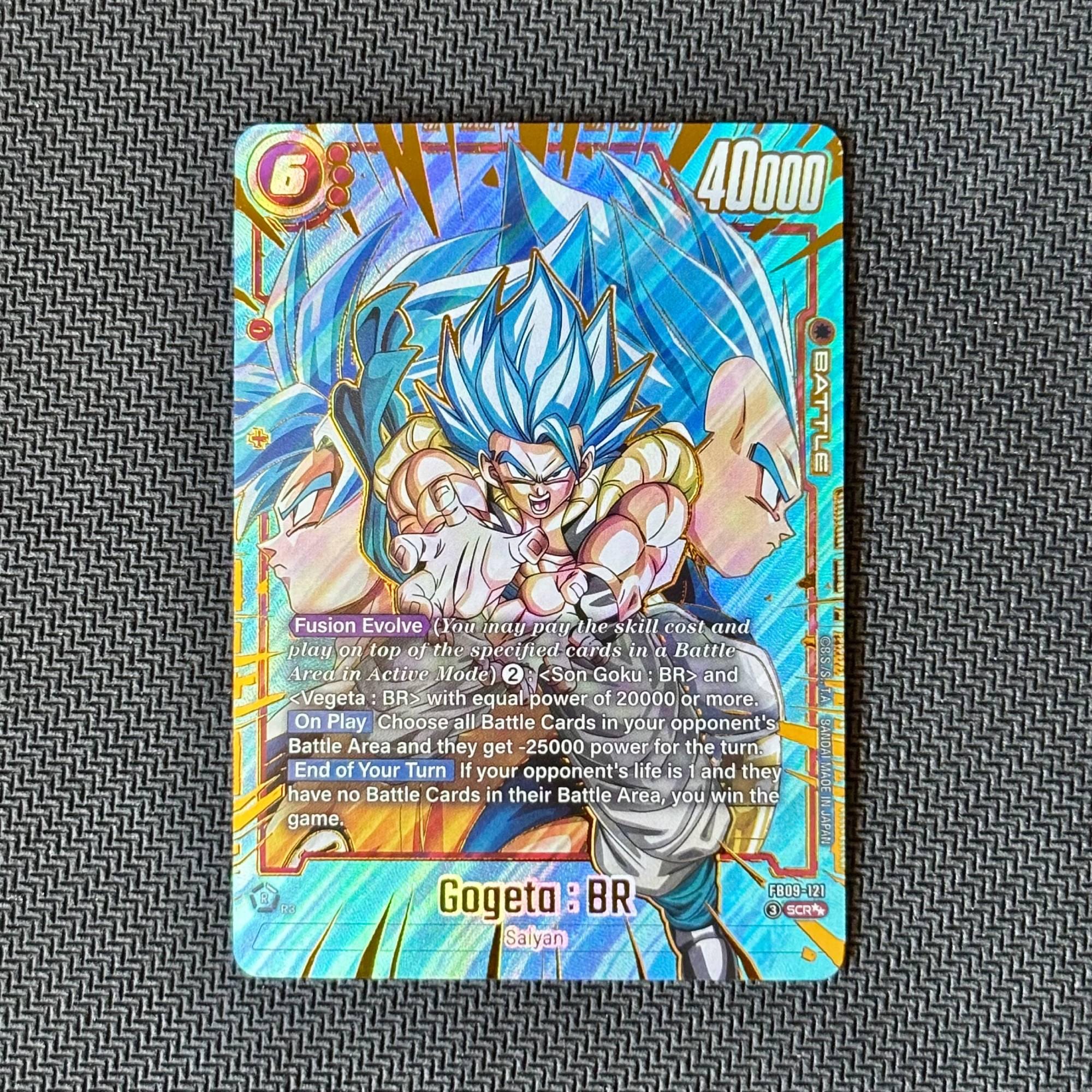 Gogeta BR FB09-121 SCR Proxy Card | Dragon Ball Fusion World Dual