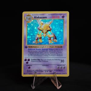 alakazam pokemon card 1 102 PSA 9 MINT PSA 9 MINT - Alakazam