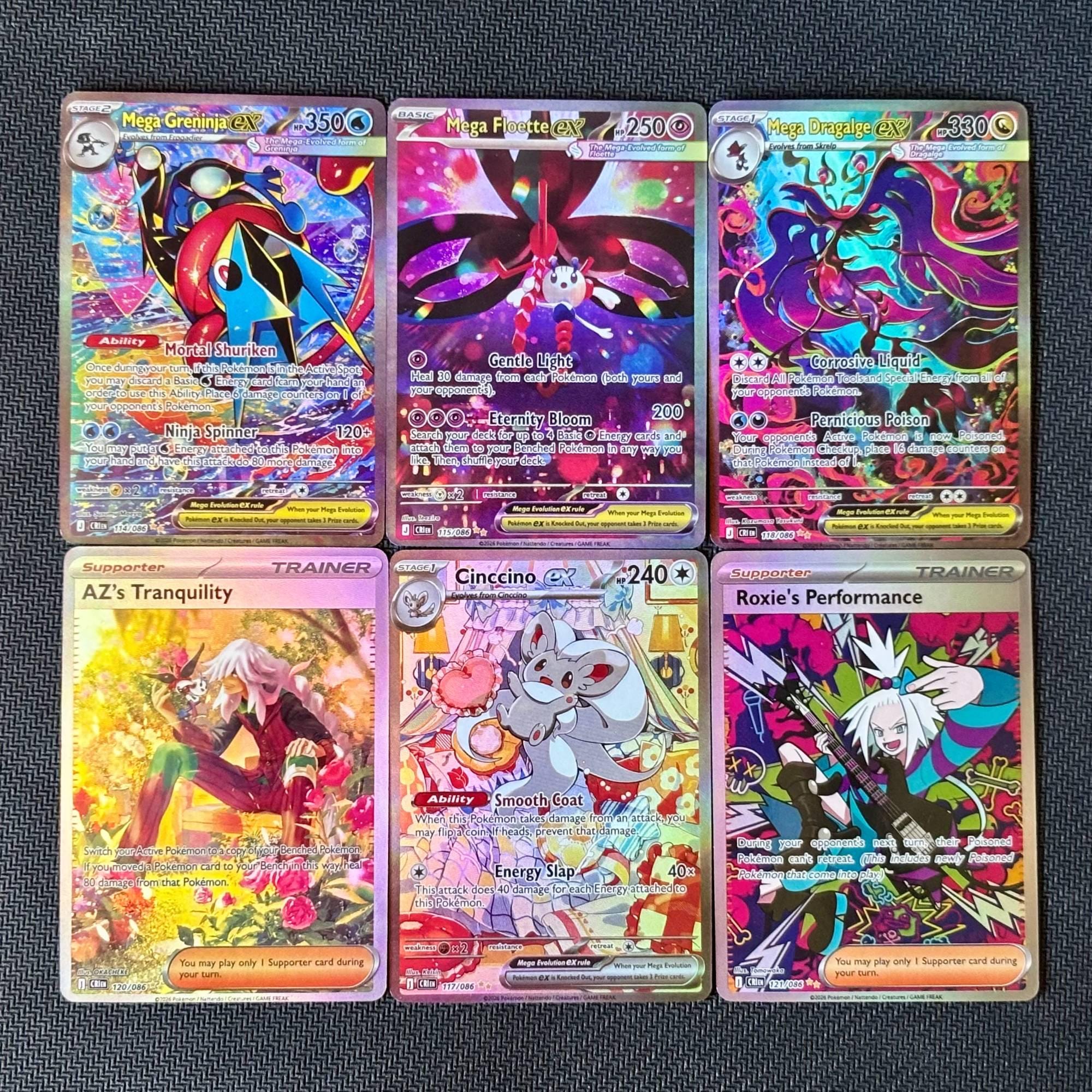 Chaos Rising SIR Proxy Set | 6 Cards | Mega Greninja Cinccino Ex