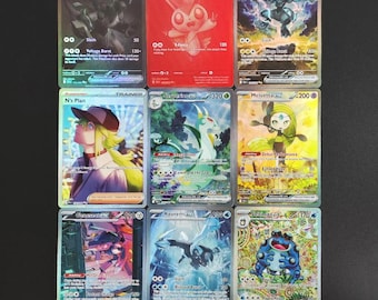 Pokemon Proxy | Pakiet Zekrom EX i Black Legendary Proxy – N’s Plan, Genesect, Kyurem, Serperior EX | Niestandardowy błyszczący hologram