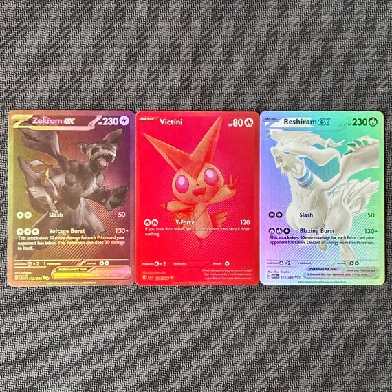 Black Bolt White Flare Complete BWR Proxy Set | Victini Zekrom