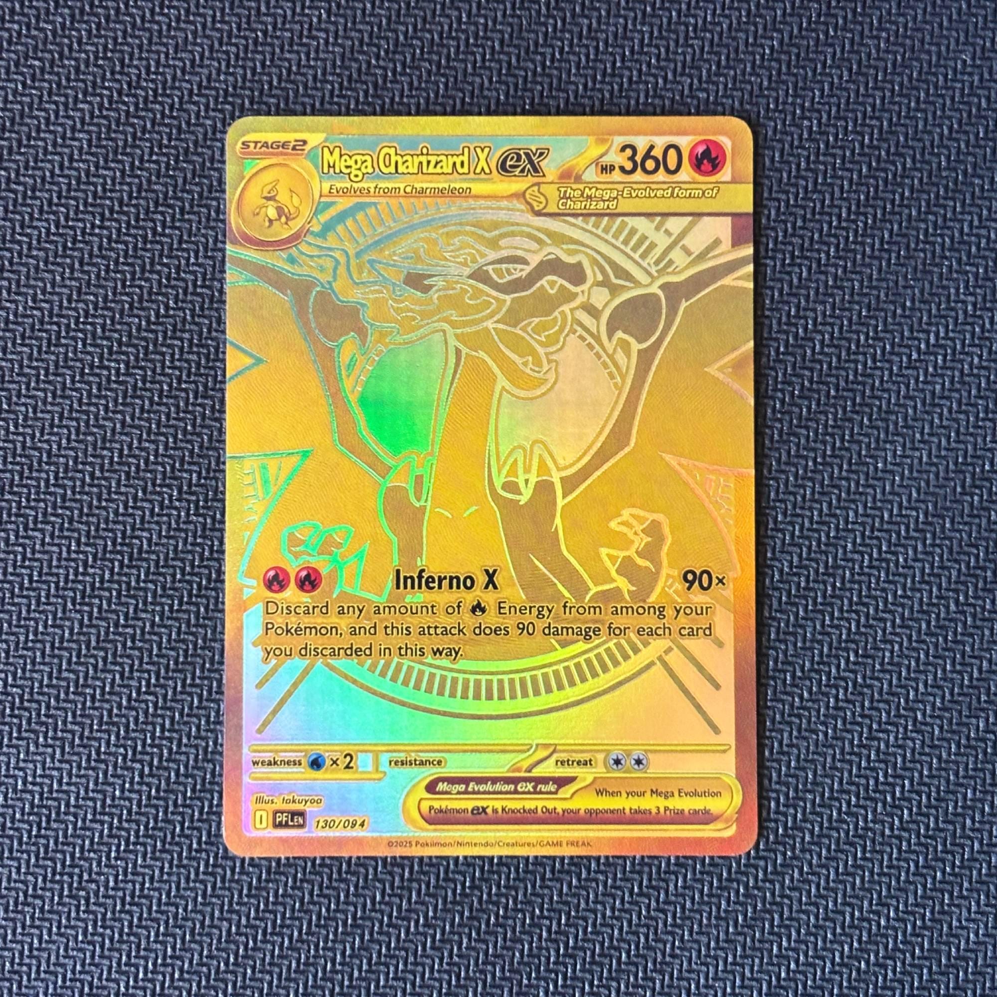 golden charizard ex pokemon card Mega Charizard X ex #130 Prices | Pokemon Phantasmal Flames
