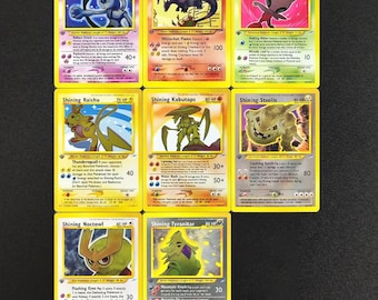 Neo Destiny 1st Edition Shining Set – Lśniący Charizard, Mewtwo, Celebi i inni | Niestandardowe holograficzne karty proxy Pokémon