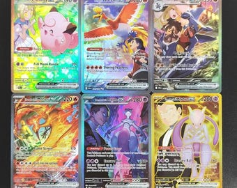 Pokemon Proxy | Mewtwo EX Gold - Pakiet Destined Rivals | Niestandardowe błyszczące karty holograficzne