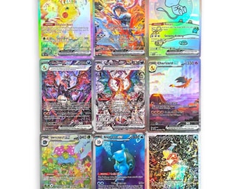 Karty proxy Pokemon | Bubble Mew, Pikachu Ex, Greninja Ex, Charizard Ex, Magikarp | Niestandardowa tekstura holograficzna