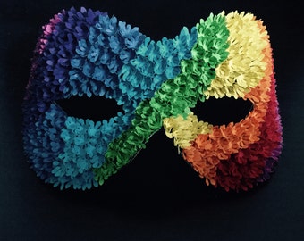 Regenbogen Pride Venedig Karneval Karneval Kurve Maske