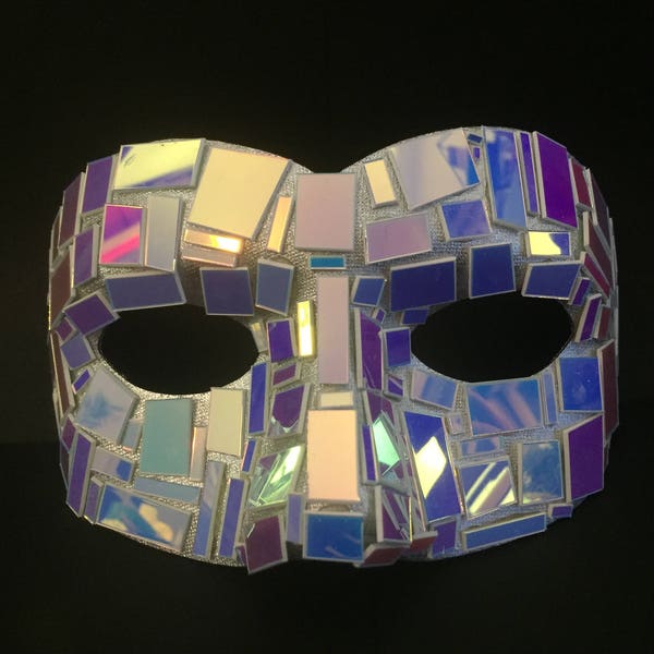 Shattered Iridescent Mirror Carnival Mask