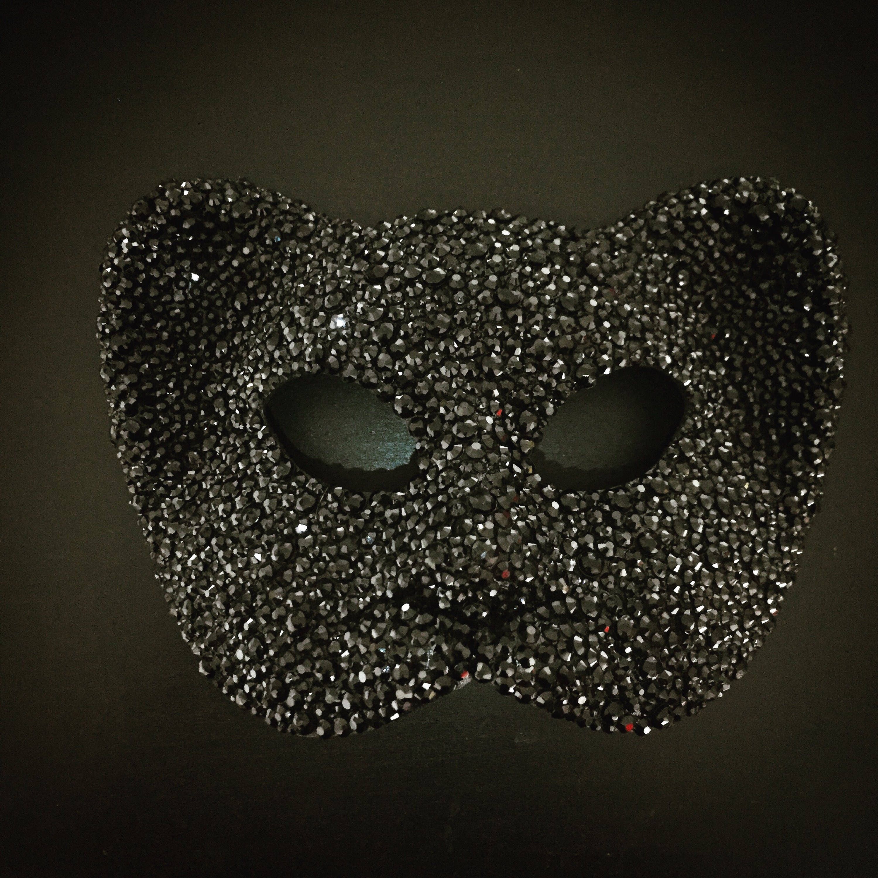 Black Crystal Cat Carnival Halloween Mask Etsy UK