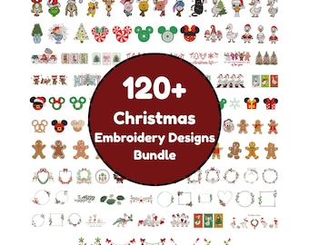Mini Christmas Embroidery Set Christmas Tree Elements, Christmas Botanical, Winter Snowman Machine Embroidery Christmas Icons embroidery