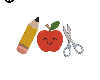 Teacher Embroidery Designs Back to school Embroidery Design  Teacher |  Personalize with your own name | School Life Embroidery Design