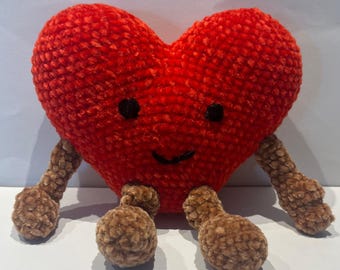 Amigurumi Heart Crochet Pattern – Easy PDF Download – Cute Plushie – Beginner Friendly Digital Tutorial