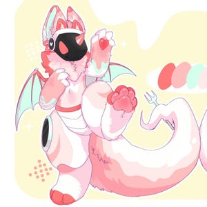 strawberrydaifuku protogen full fursuit adopt