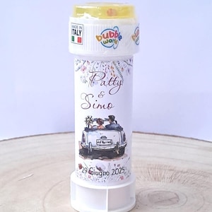 Bolle di sapone personalizzate per Matrimonio