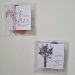 Bustina con cuoricini colorati piantabili e adesivo personalizzato, semi di fiori selvatici misti