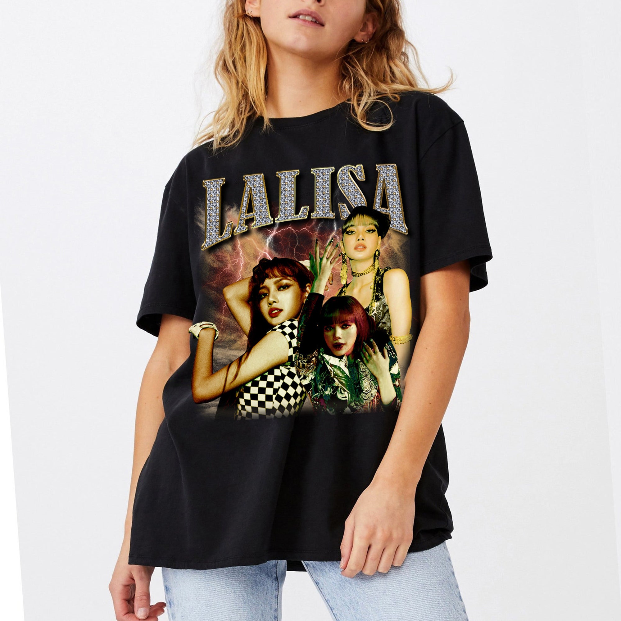 Discover Maglietta T-Shirt Lisa Blackpink Per Uomo Donna - Lalisa Regola Per Blinks