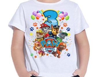 Paw Patrol Birthday Shirt - Etsy Australia