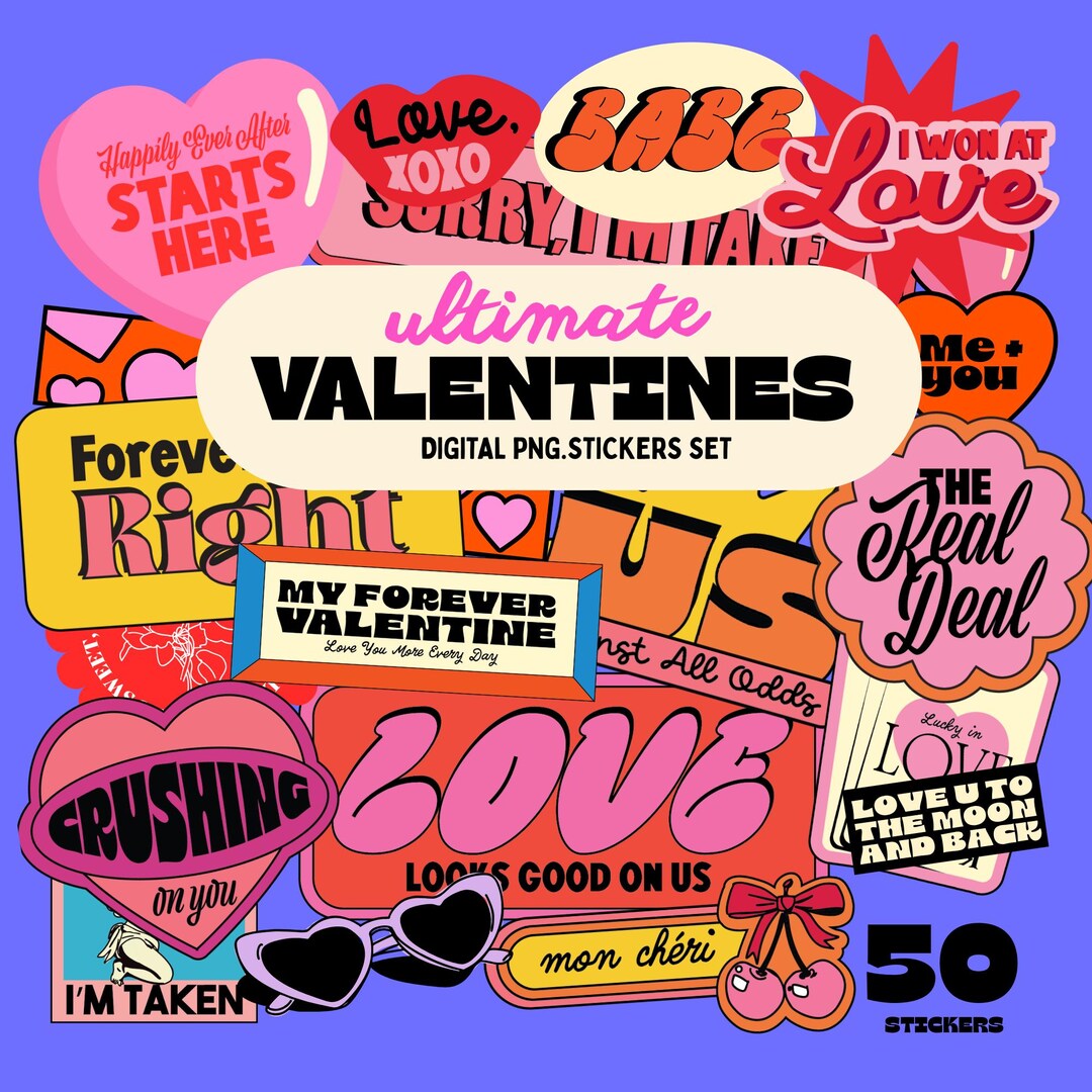 Ultimate Valentine’s Digital Sticker Set - Etsy