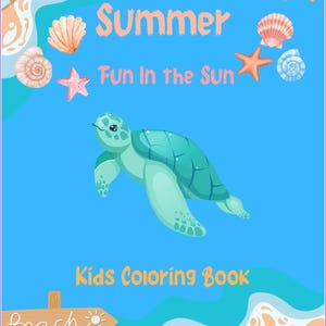 Summer Fun in the Sun Coloring Book