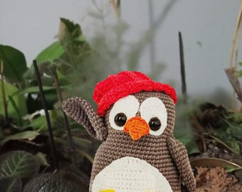 Haakpatroon pinguïn amigurumi: winterspeelgoed pdf-zelfstudie
