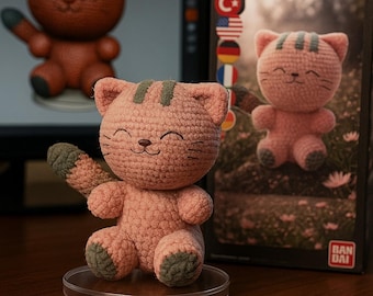 Amigurumi Crochet Pattern: Plusha the Cat Plush Toy