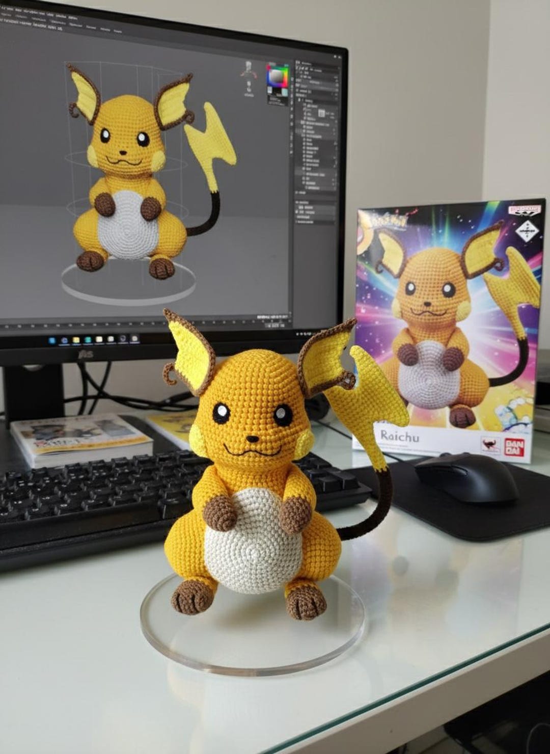 Rachu Pattern Raichu Amigurumi Crochet Pattern | Pokemon Plush Toy (PDF) - Etsy