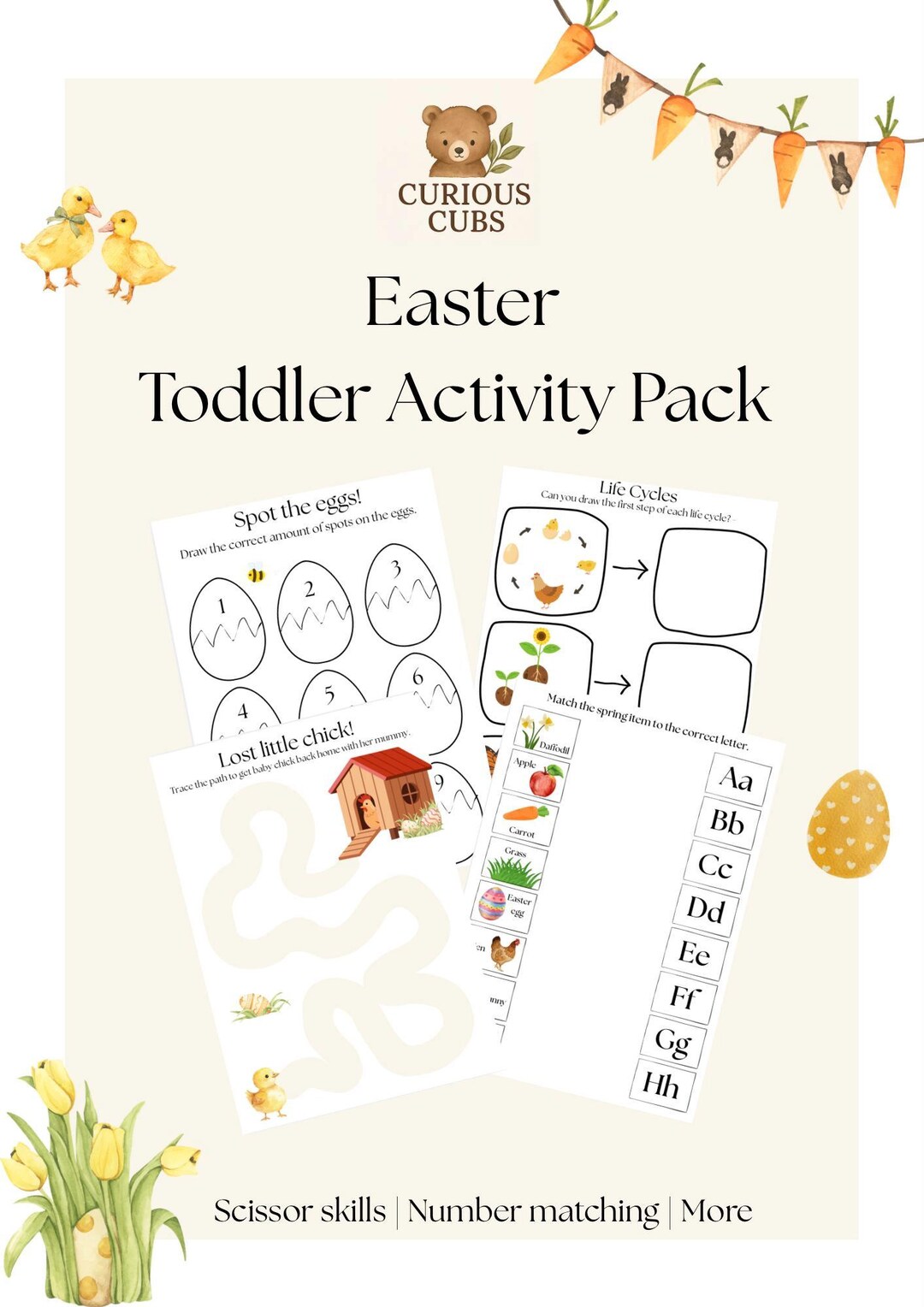 Easter Toddler Activity Pack - Etsy