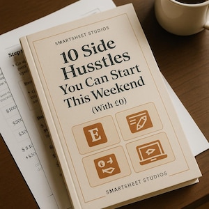 10 Page Side Hustle Guide – Start Earning with ChatGPT, Canva & More | Beginner-Friendly Digital Download | AI Passive Income Tips