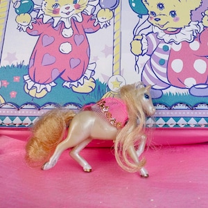 Vintage 1999 Barbie Rainbow Horse Replacement Part – Sprinkles the Fairy Pony 3” - Fairycore Y2k Toys Mattel