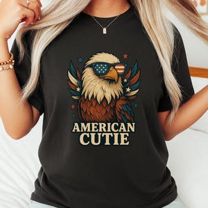 American Cutie Eagle America Shirt, 4th Of July Eagle Shirt, 4th Of July Shirt, 4th Of July Gifts, Patriotic Shirt, Retro USA Eagle Shirt