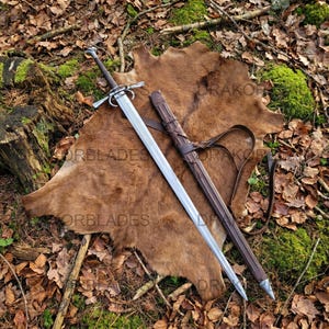 Two Handed Sword | Renaissance Sword | Handmade Medieval Sword | High Carbon Steel Collector Sword | Custom Engraved Gift | Longsword