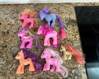 Hasbro 7 My Little Pony - all different - all played with