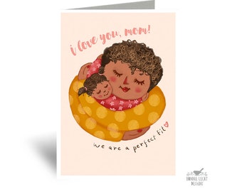 Card for Mom, Greeting Cards, Mom Card, Card from Daughter